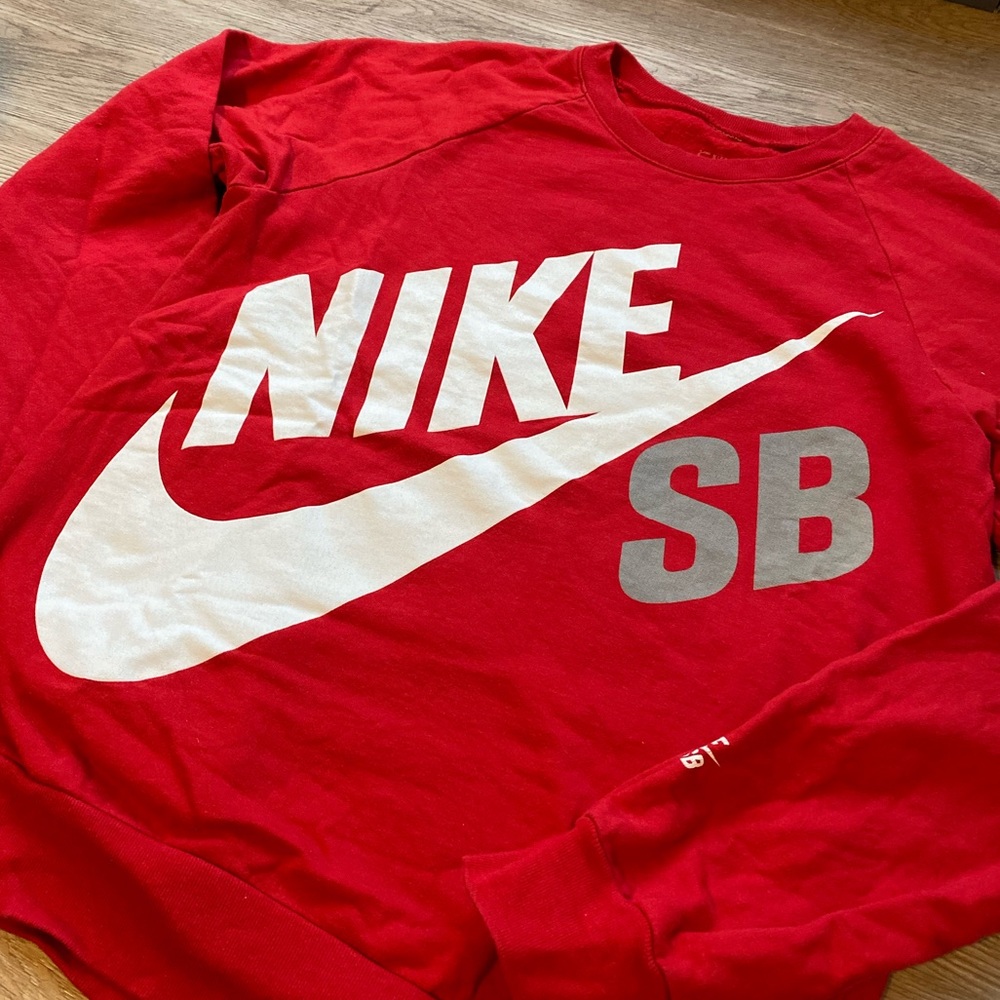 Nike Red Crew Neck Sweater